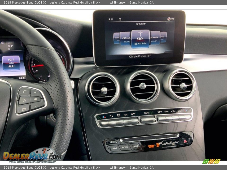 2018 Mercedes-Benz GLC 300 designo Cardinal Red Metallic / Black Photo #5