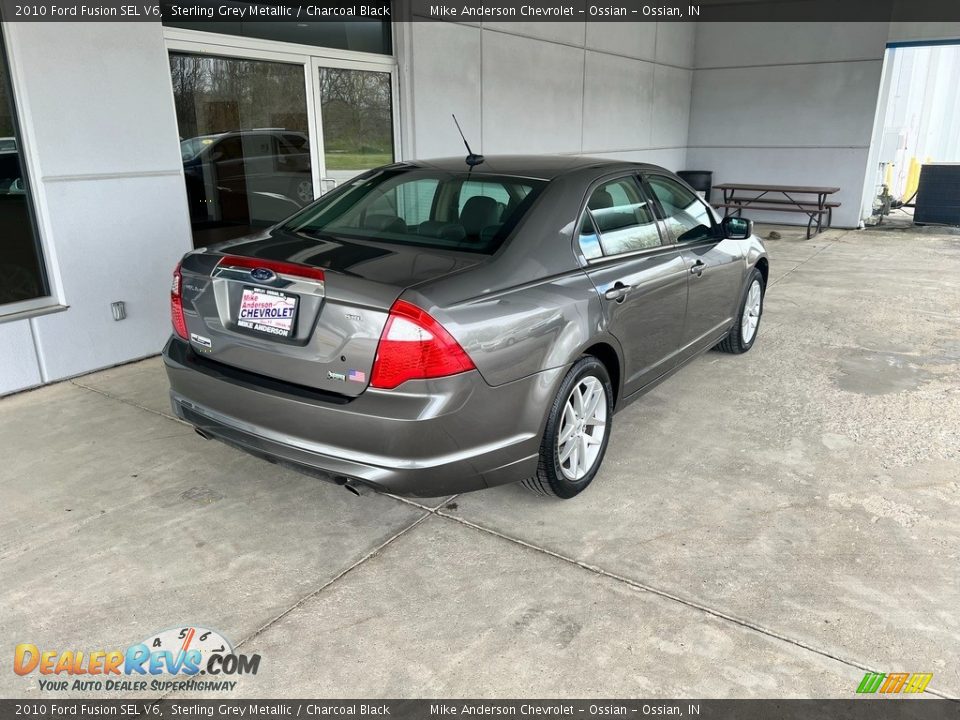 2010 Ford Fusion SEL V6 Sterling Grey Metallic / Charcoal Black Photo #7