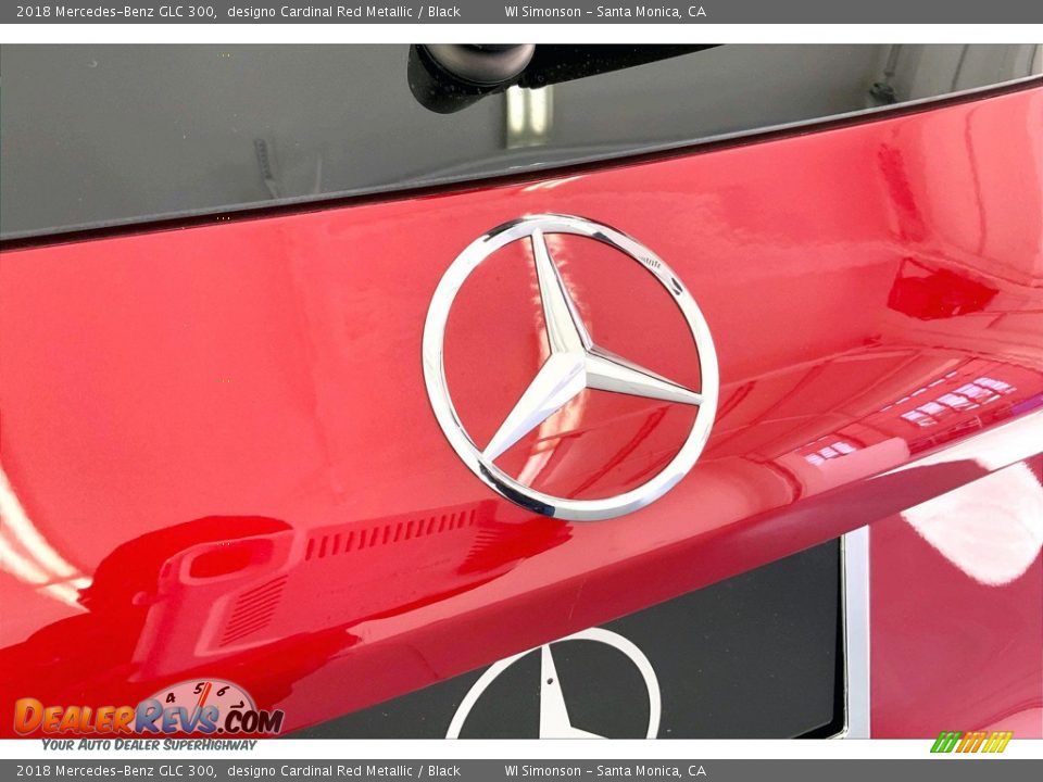 2018 Mercedes-Benz GLC 300 designo Cardinal Red Metallic / Black Photo #7