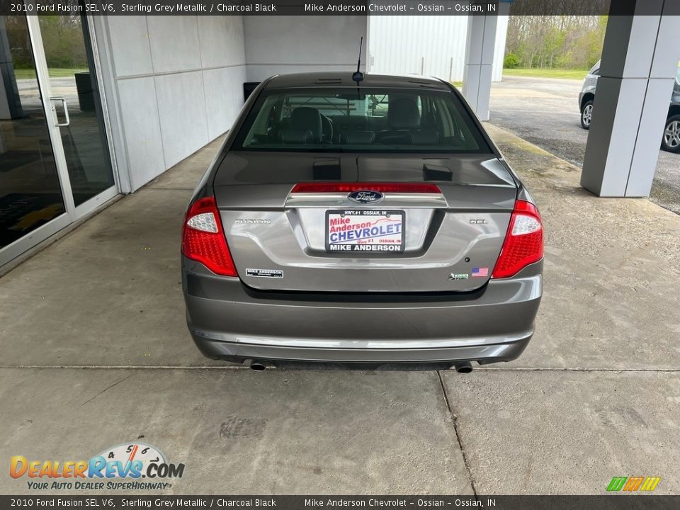 2010 Ford Fusion SEL V6 Sterling Grey Metallic / Charcoal Black Photo #8