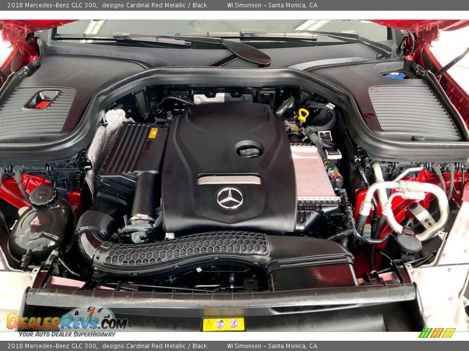 2018 Mercedes-Benz GLC 300 designo Cardinal Red Metallic / Black Photo #9