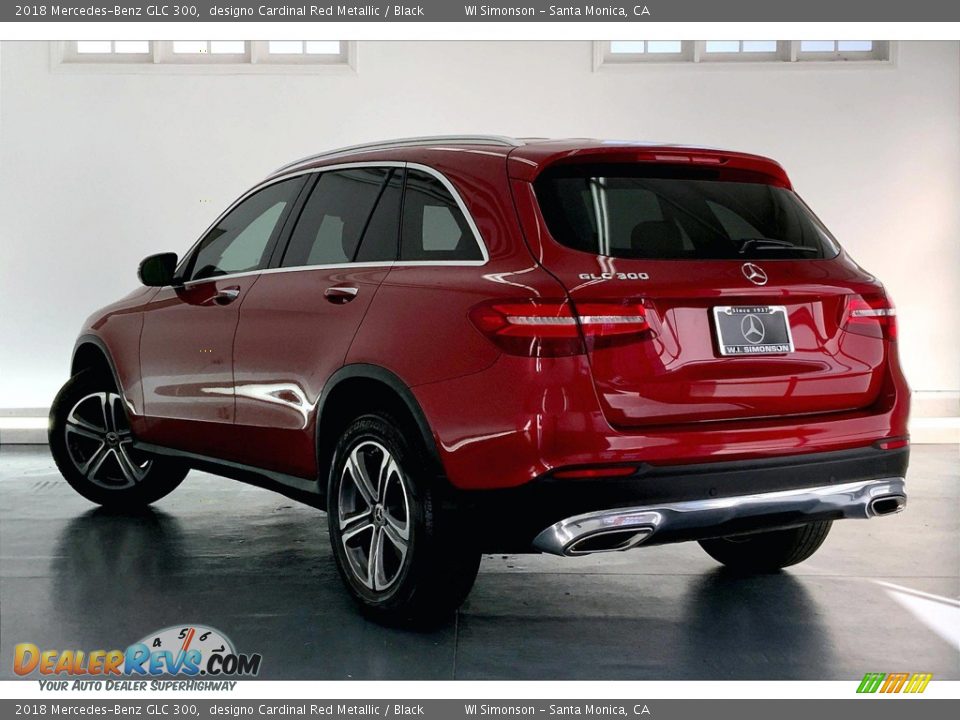 2018 Mercedes-Benz GLC 300 designo Cardinal Red Metallic / Black Photo #10