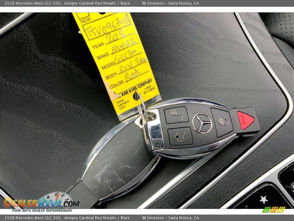 2018 Mercedes-Benz GLC 300 designo Cardinal Red Metallic / Black Photo #11