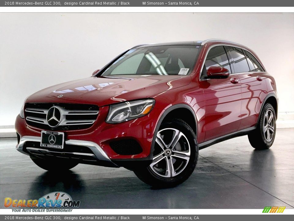 2018 Mercedes-Benz GLC 300 designo Cardinal Red Metallic / Black Photo #12