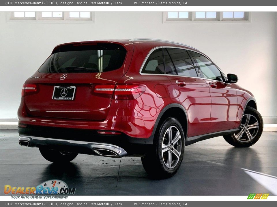 2018 Mercedes-Benz GLC 300 designo Cardinal Red Metallic / Black Photo #13