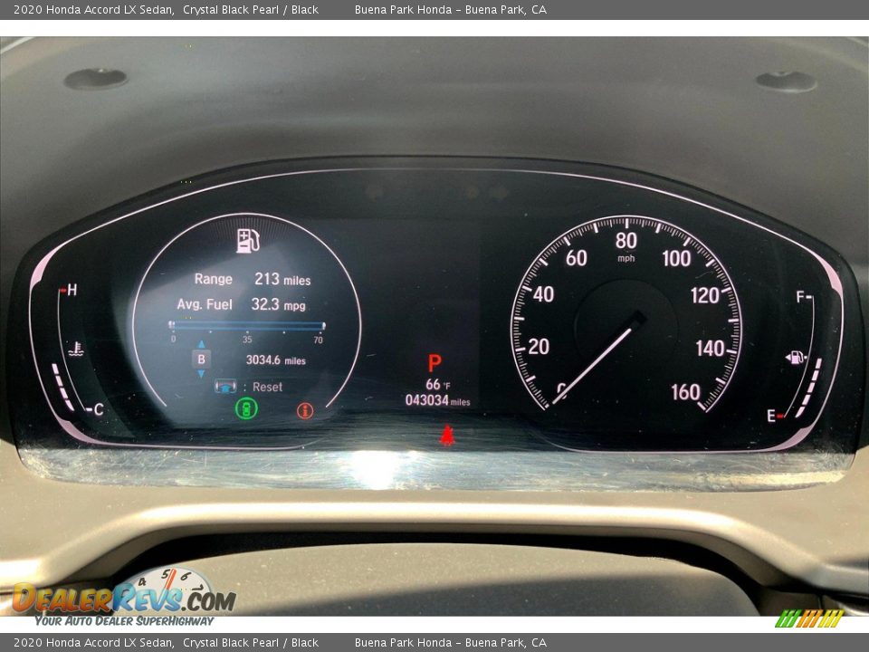 2020 Honda Accord LX Sedan Gauges Photo #20