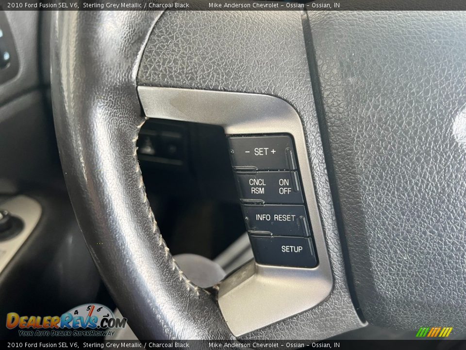 2010 Ford Fusion SEL V6 Sterling Grey Metallic / Charcoal Black Photo #18