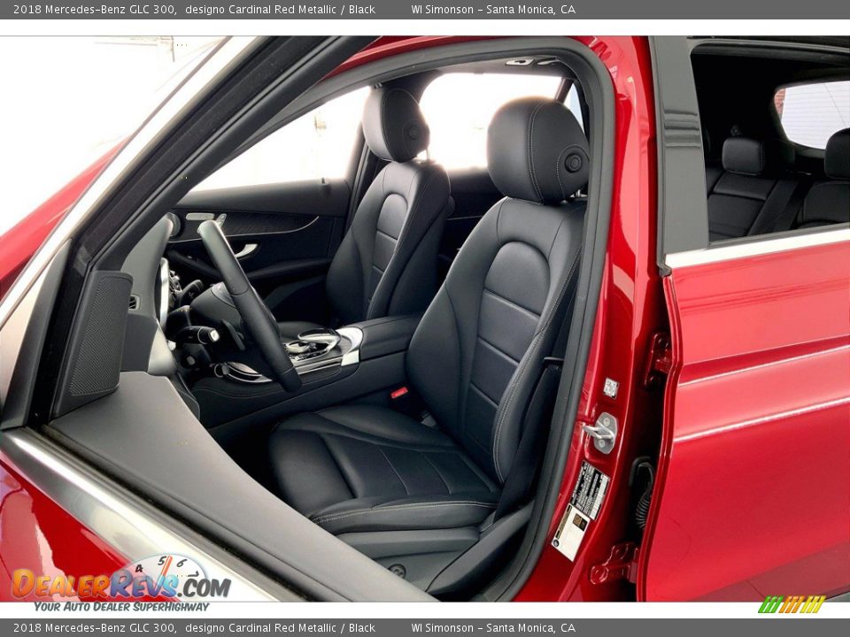 2018 Mercedes-Benz GLC 300 designo Cardinal Red Metallic / Black Photo #18