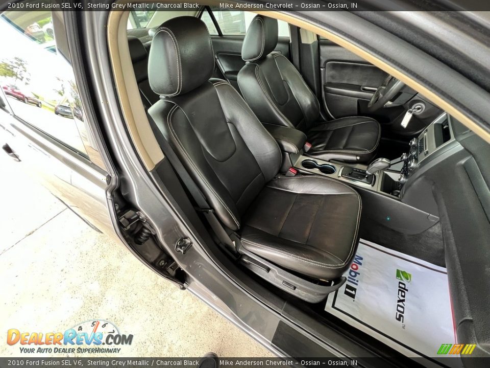 2010 Ford Fusion SEL V6 Sterling Grey Metallic / Charcoal Black Photo #23