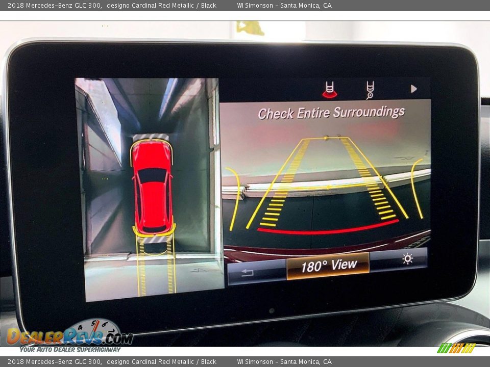 2018 Mercedes-Benz GLC 300 designo Cardinal Red Metallic / Black Photo #24