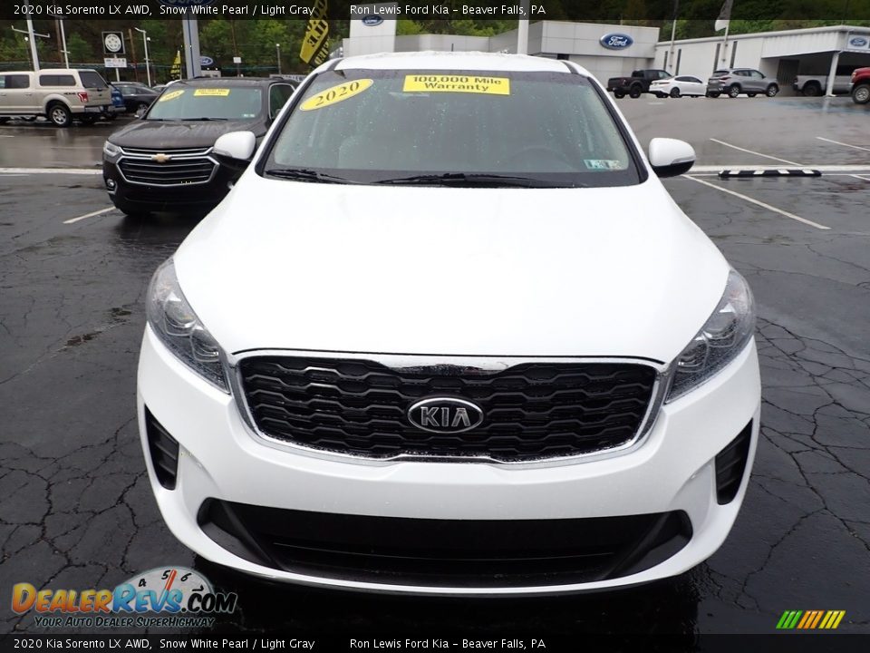 2020 Kia Sorento LX AWD Snow White Pearl / Light Gray Photo #3