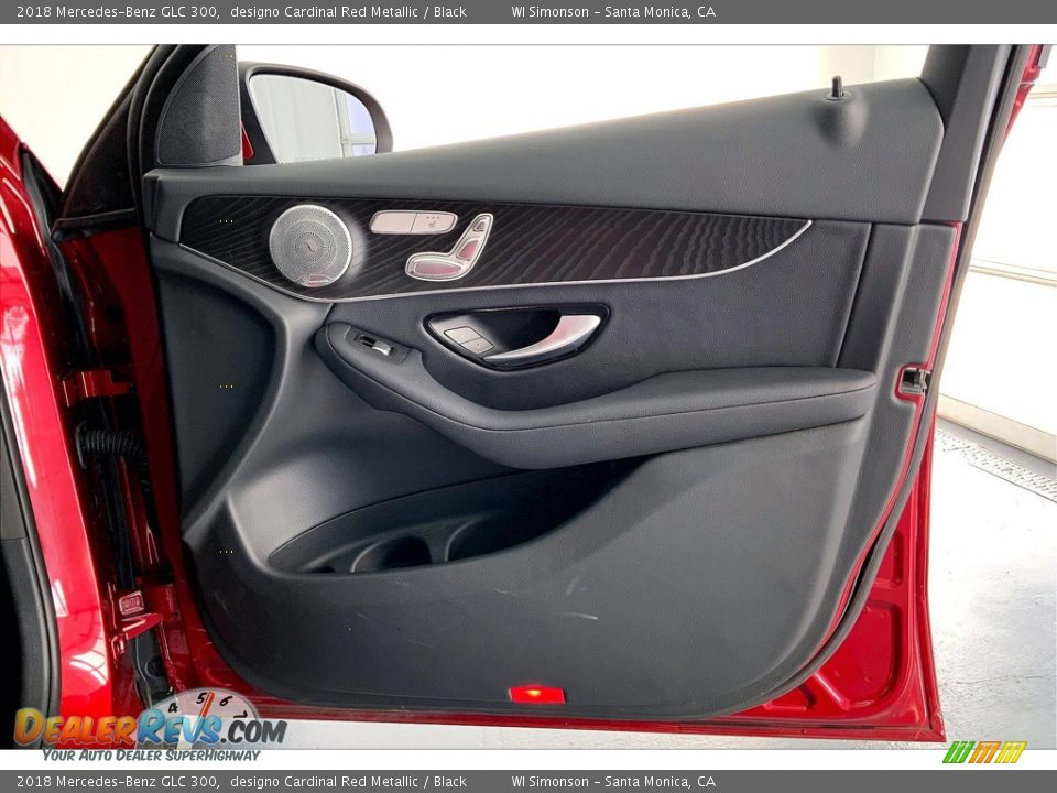 2018 Mercedes-Benz GLC 300 designo Cardinal Red Metallic / Black Photo #27