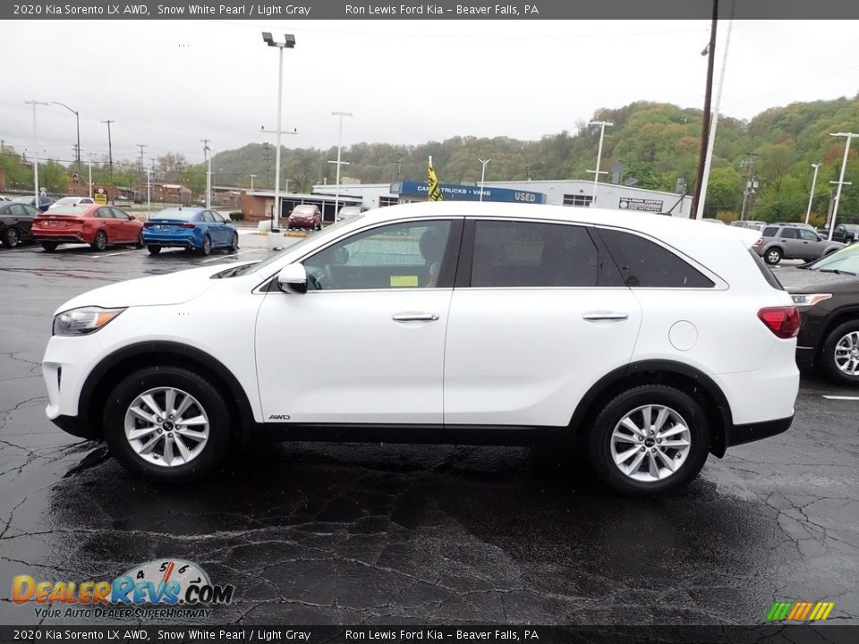 2020 Kia Sorento LX AWD Snow White Pearl / Light Gray Photo #5