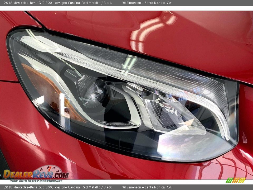 2018 Mercedes-Benz GLC 300 designo Cardinal Red Metallic / Black Photo #28