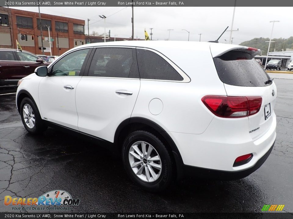 2020 Kia Sorento LX AWD Snow White Pearl / Light Gray Photo #6