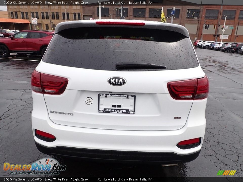 2020 Kia Sorento LX AWD Snow White Pearl / Light Gray Photo #7