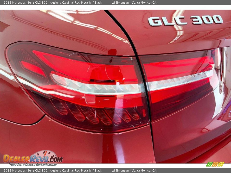 2018 Mercedes-Benz GLC 300 designo Cardinal Red Metallic / Black Photo #29