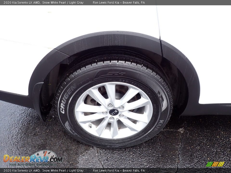 2020 Kia Sorento LX AWD Snow White Pearl / Light Gray Photo #9