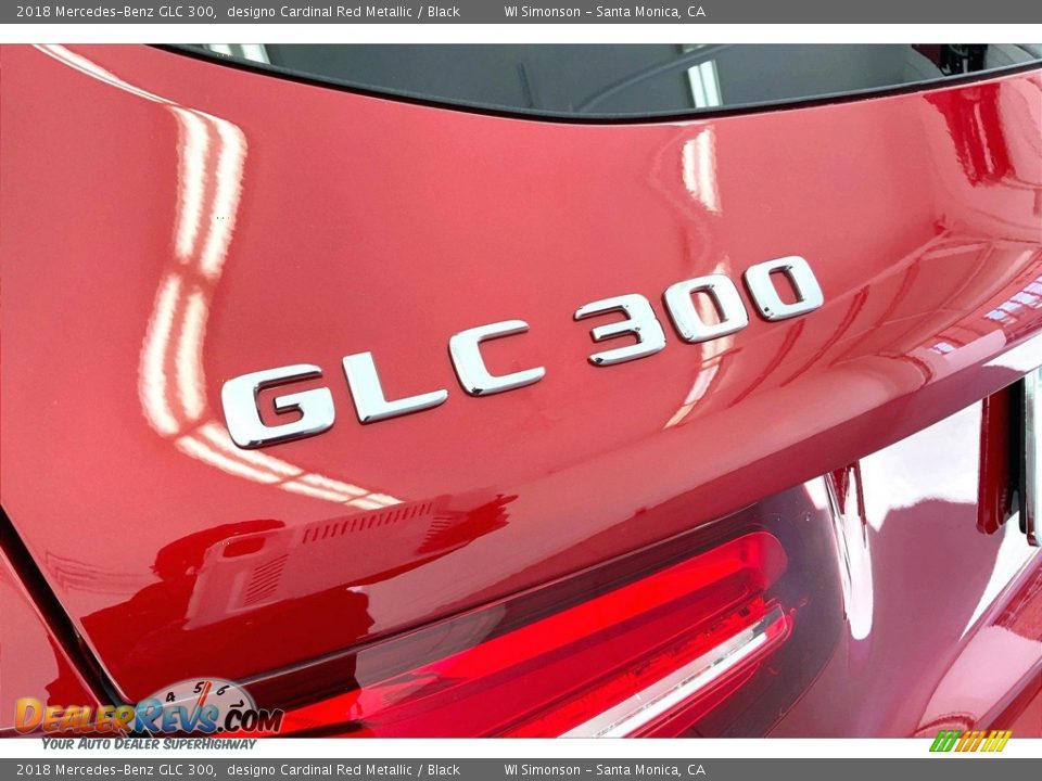 2018 Mercedes-Benz GLC 300 designo Cardinal Red Metallic / Black Photo #31
