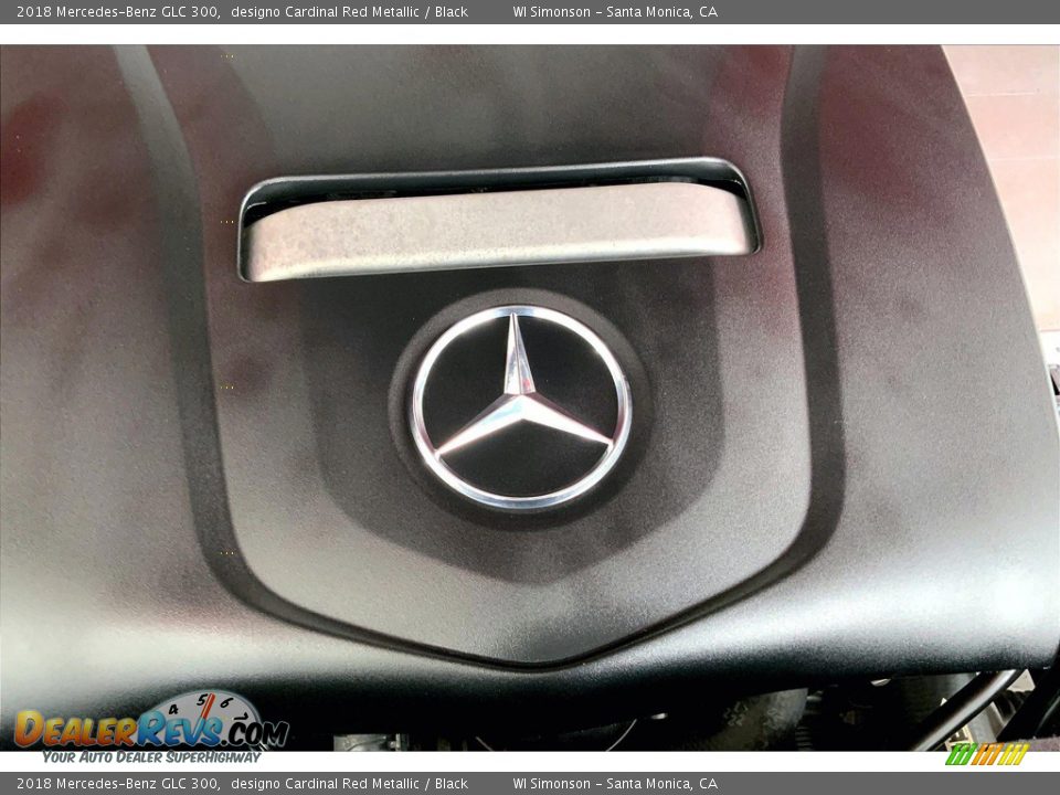 2018 Mercedes-Benz GLC 300 designo Cardinal Red Metallic / Black Photo #32