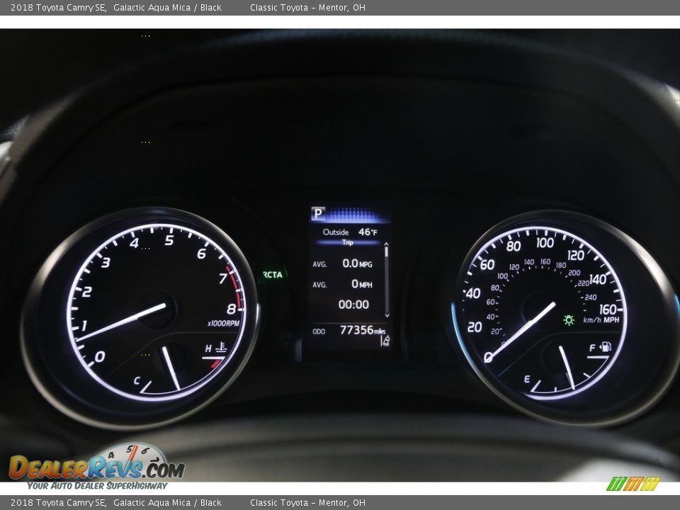 2018 Toyota Camry SE Galactic Aqua Mica / Black Photo #8