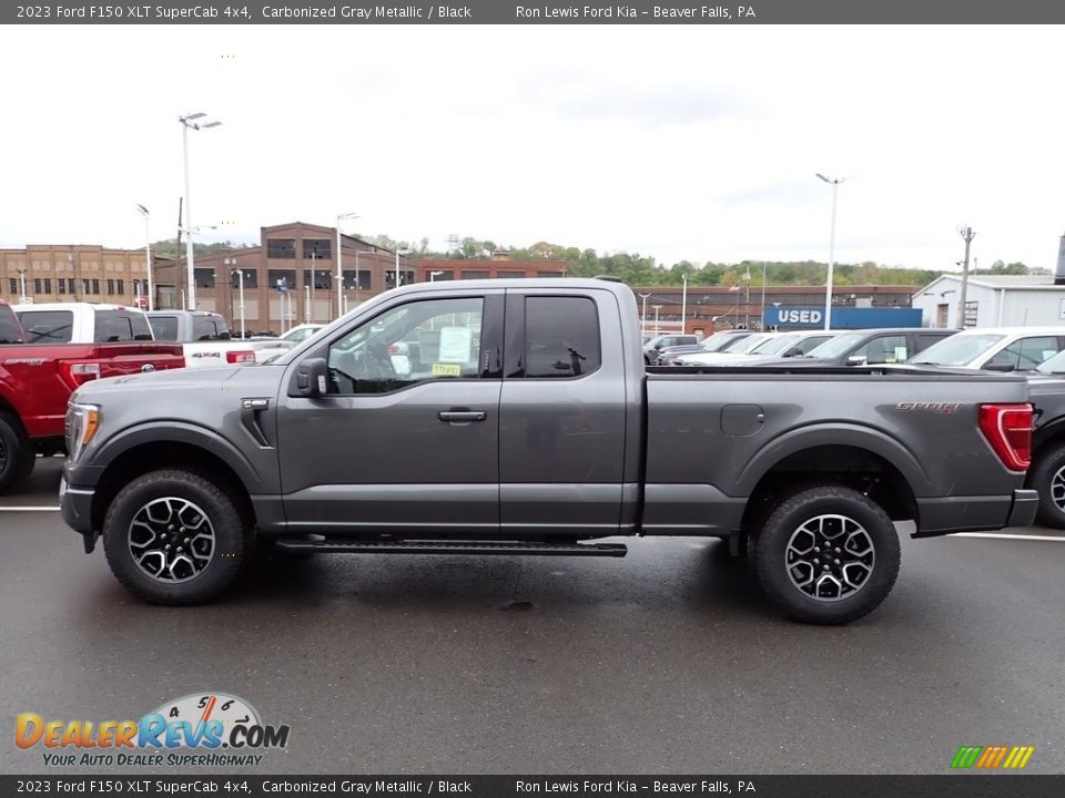 Carbonized Gray Metallic 2023 Ford F150 XLT SuperCab 4x4 Photo #5