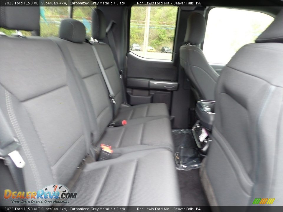 2023 Ford F150 XLT SuperCab 4x4 Carbonized Gray Metallic / Black Photo #11