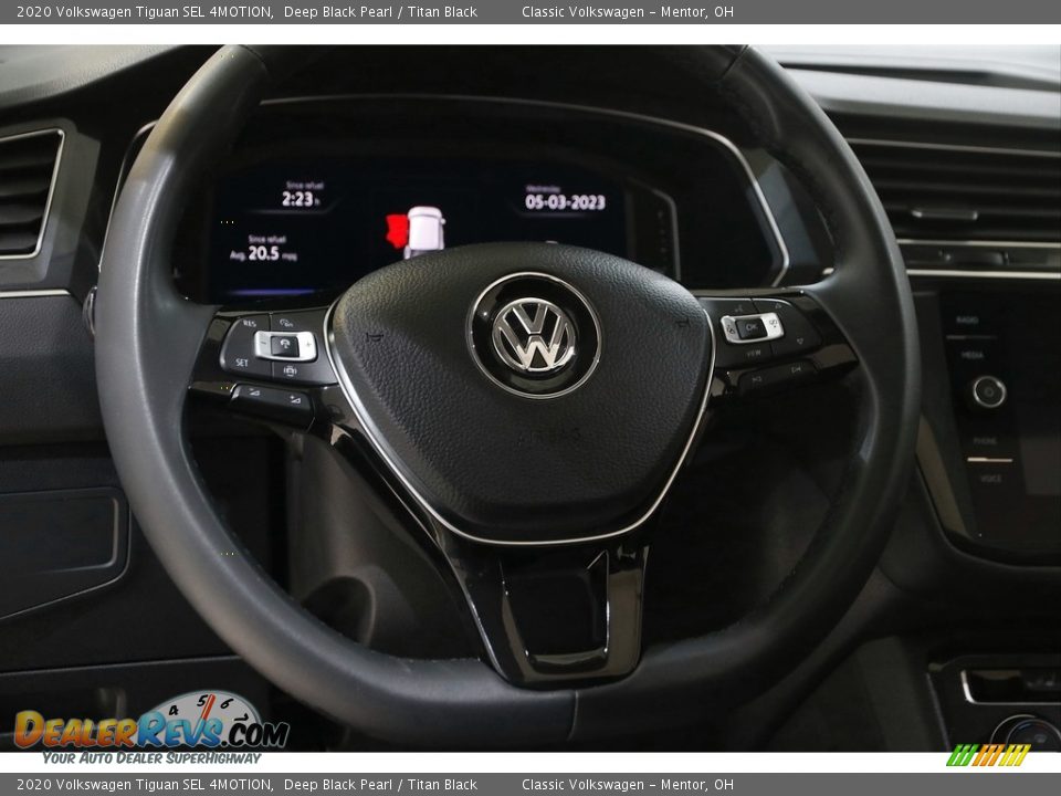 2020 Volkswagen Tiguan SEL 4MOTION Deep Black Pearl / Titan Black Photo #7
