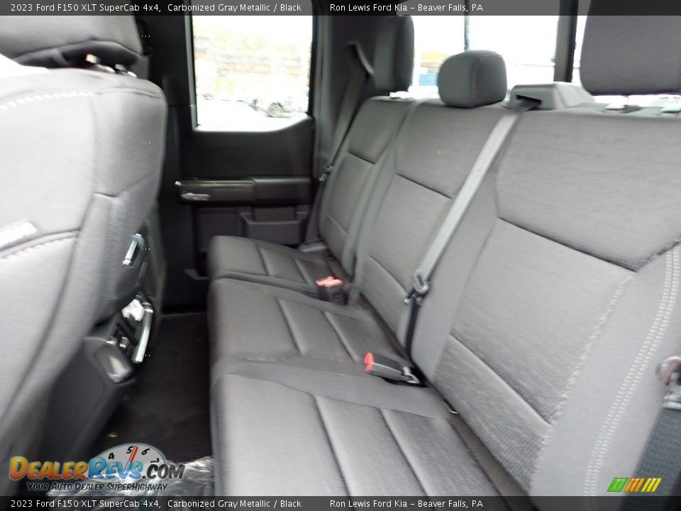 Rear Seat of 2023 Ford F150 XLT SuperCab 4x4 Photo #14