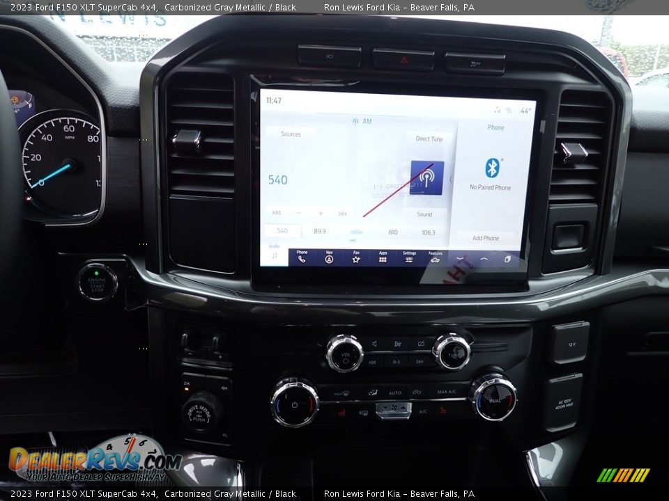 2023 Ford F150 XLT SuperCab 4x4 Carbonized Gray Metallic / Black Photo #17