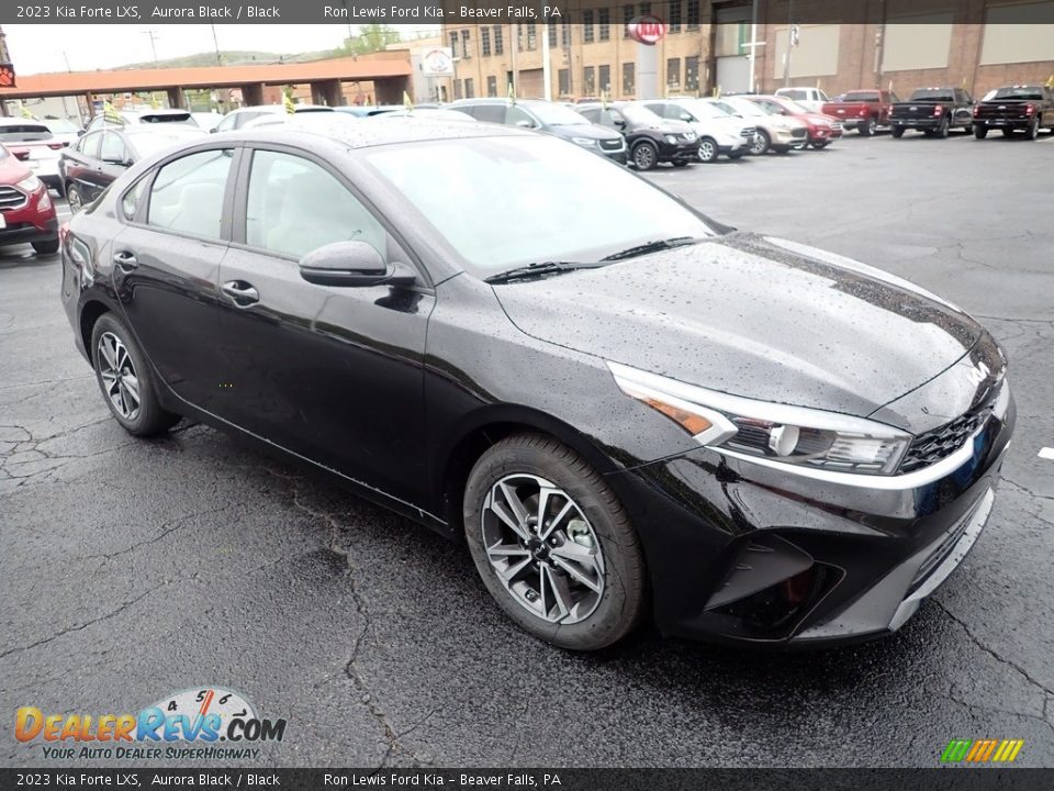 2023 Kia Forte LXS Aurora Black / Black Photo #2