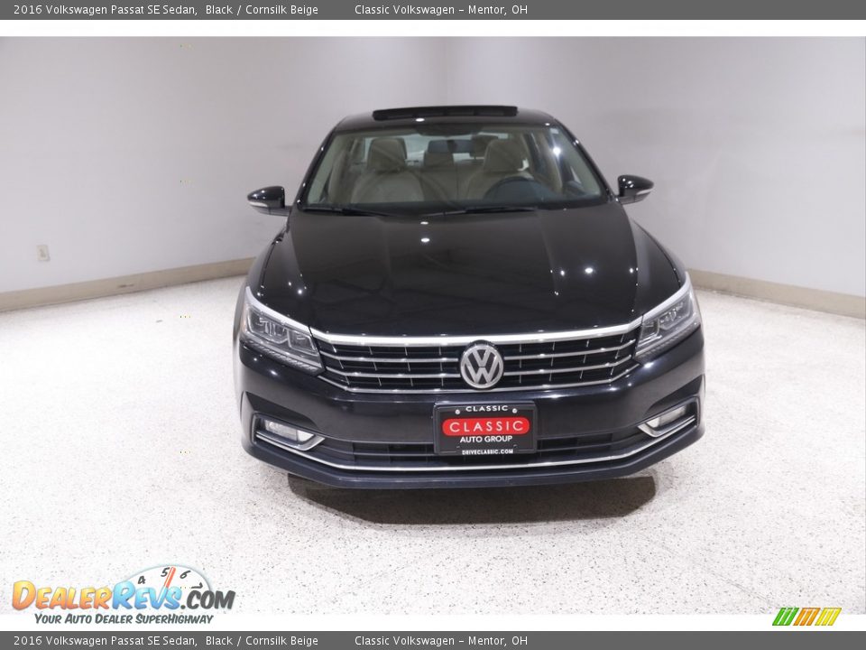 2016 Volkswagen Passat SE Sedan Black / Cornsilk Beige Photo #2