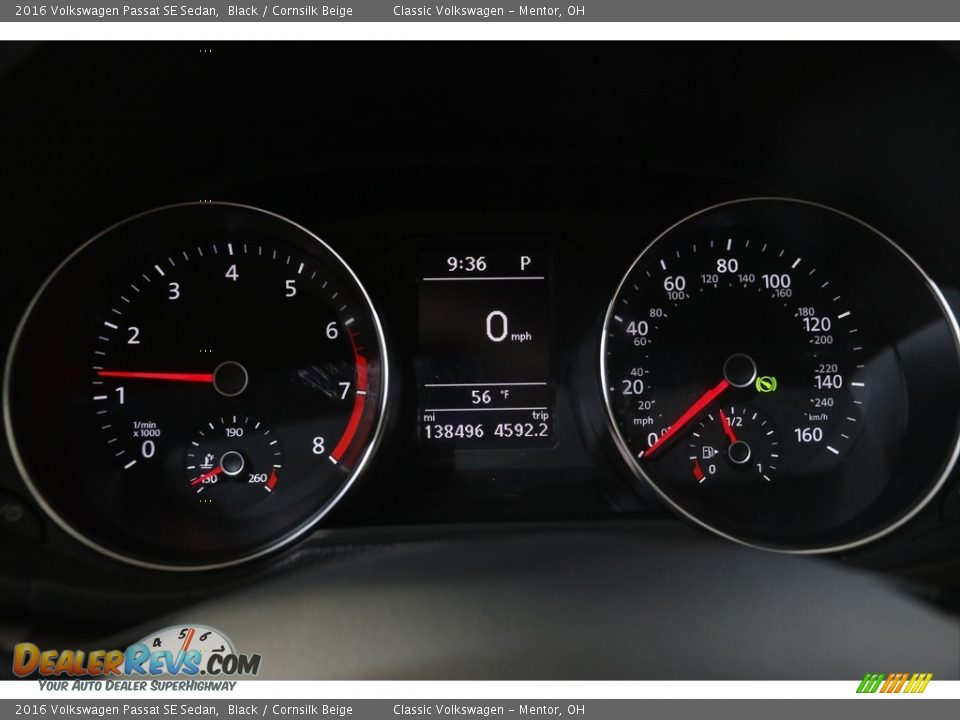 2016 Volkswagen Passat SE Sedan Gauges Photo #8