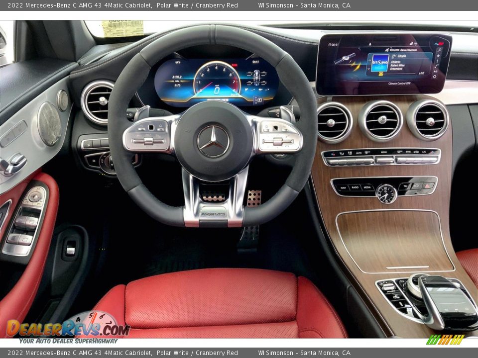 Dashboard of 2022 Mercedes-Benz C AMG 43 4Matic Cabriolet Photo #4