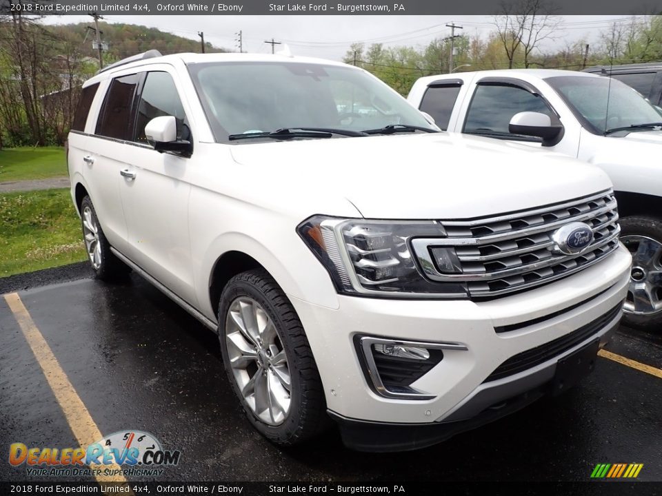 2018 Ford Expedition Limited 4x4 Oxford White / Ebony Photo #3
