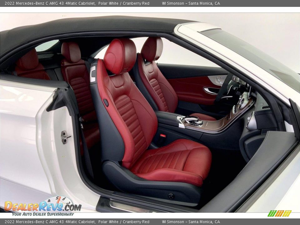 Cranberry Red Interior - 2022 Mercedes-Benz C AMG 43 4Matic Cabriolet Photo #6