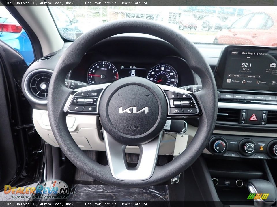 2023 Kia Forte LXS Aurora Black / Black Photo #19