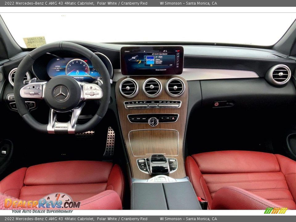 Dashboard of 2022 Mercedes-Benz C AMG 43 4Matic Cabriolet Photo #15