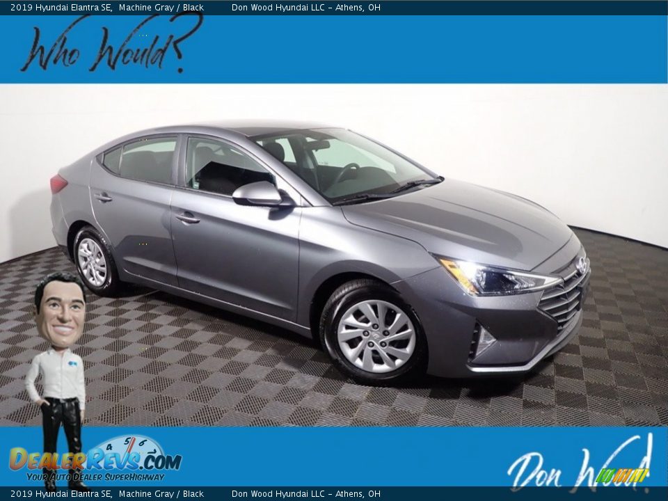 2019 Hyundai Elantra SE Machine Gray / Black Photo #1