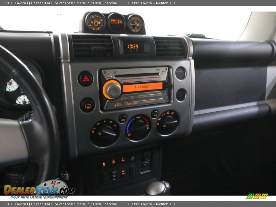 2010 Toyota FJ Cruiser 4WD Silver Fresco Metallic / Dark Charcoal Photo #9