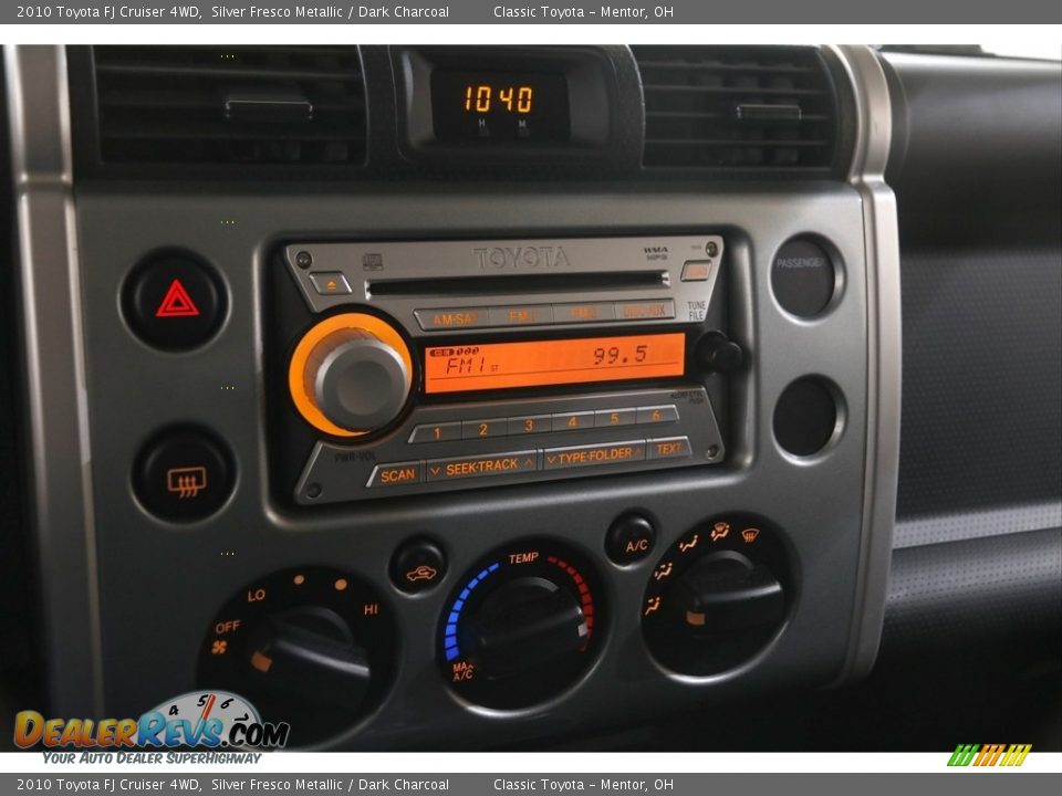 2010 Toyota FJ Cruiser 4WD Silver Fresco Metallic / Dark Charcoal Photo #11