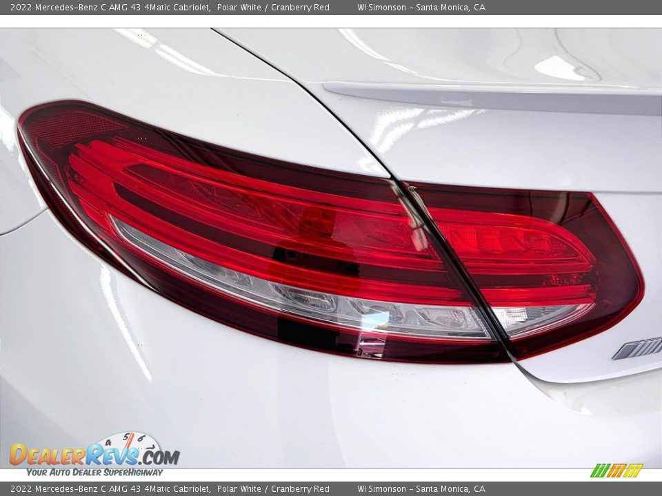 2022 Mercedes-Benz C AMG 43 4Matic Cabriolet Polar White / Cranberry Red Photo #28