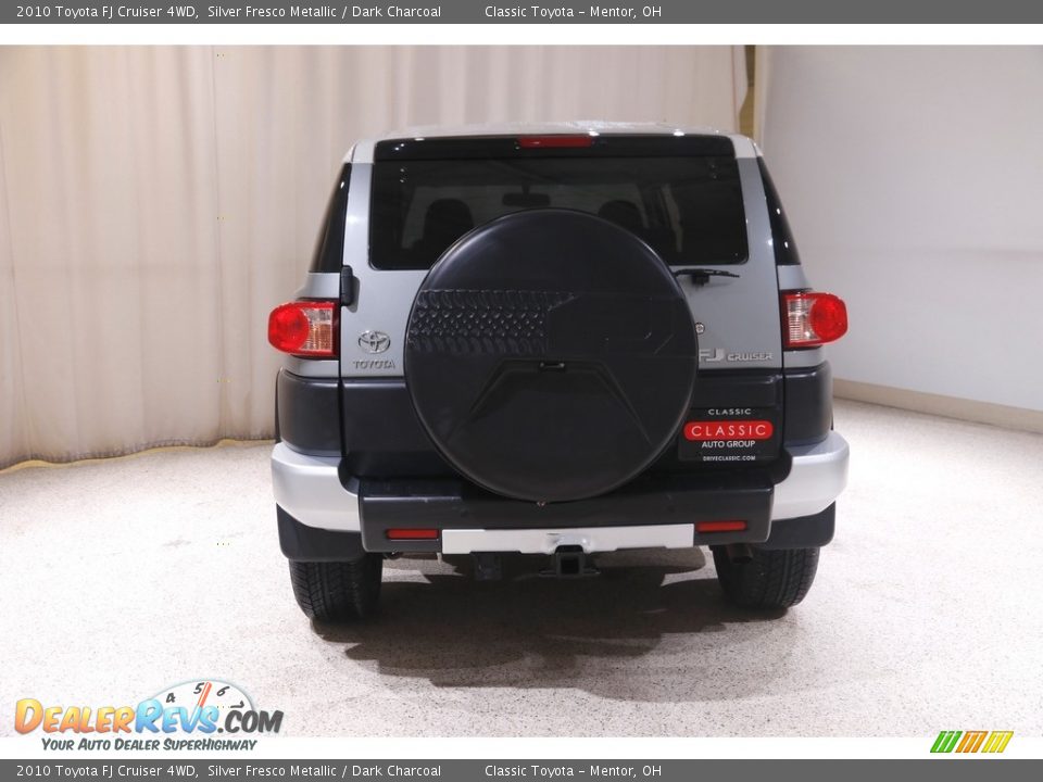 2010 Toyota FJ Cruiser 4WD Silver Fresco Metallic / Dark Charcoal Photo #18