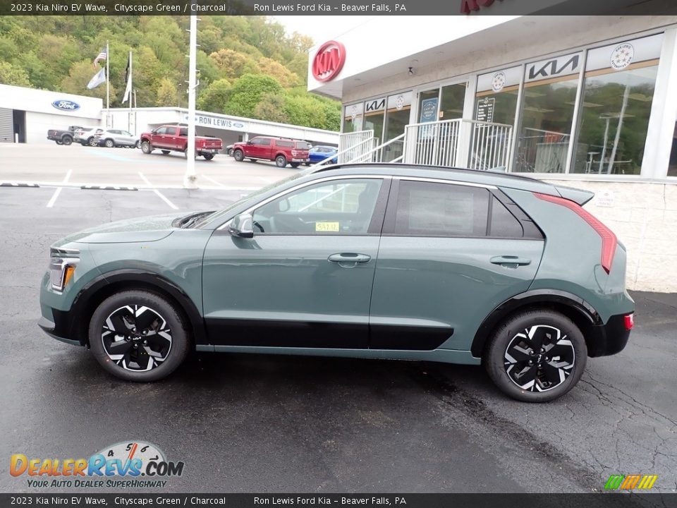 Cityscape Green 2023 Kia Niro EV Wave Photo #5