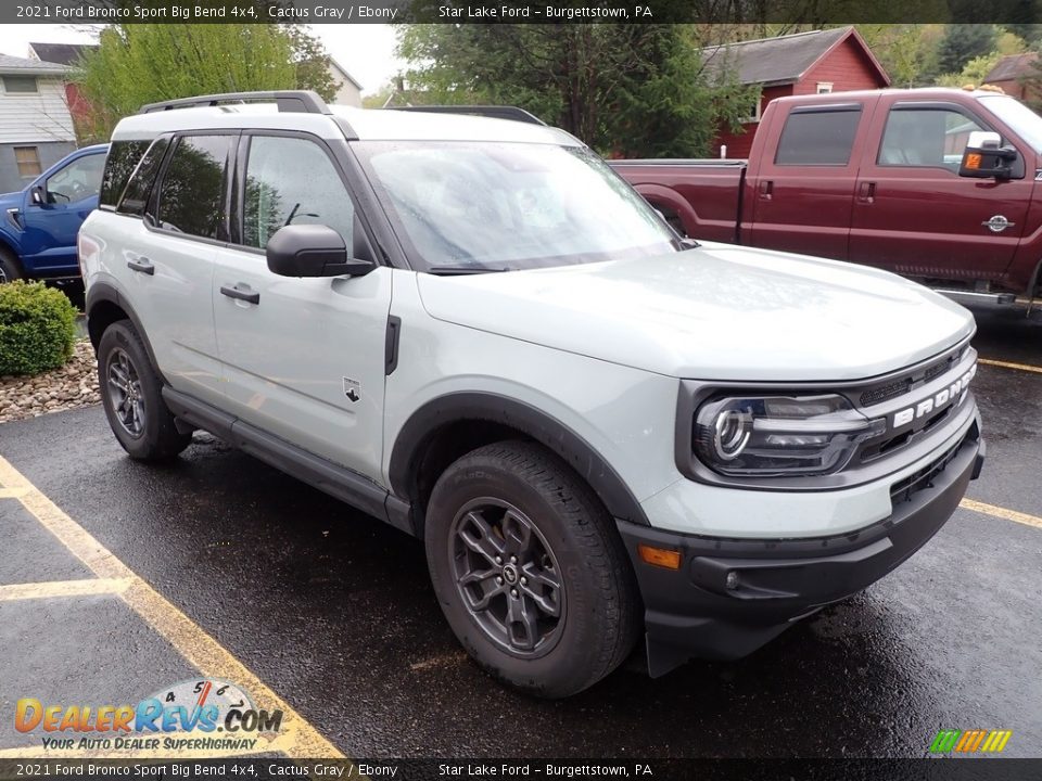 2021 Ford Bronco Sport Big Bend 4x4 Cactus Gray / Ebony Photo #3