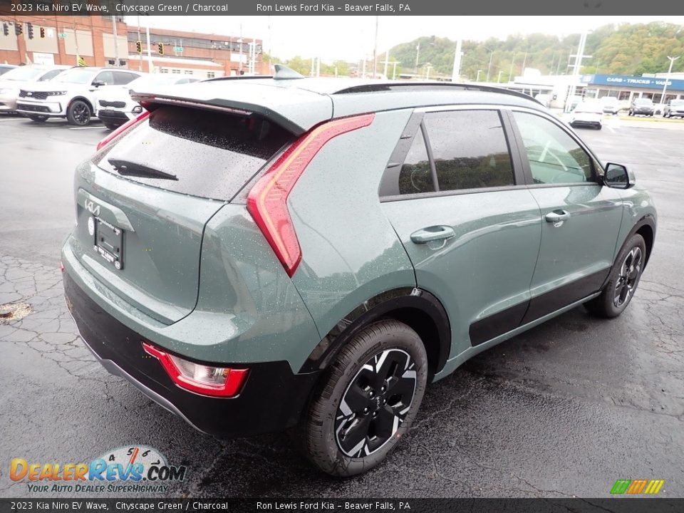 Cityscape Green 2023 Kia Niro EV Wave Photo #8