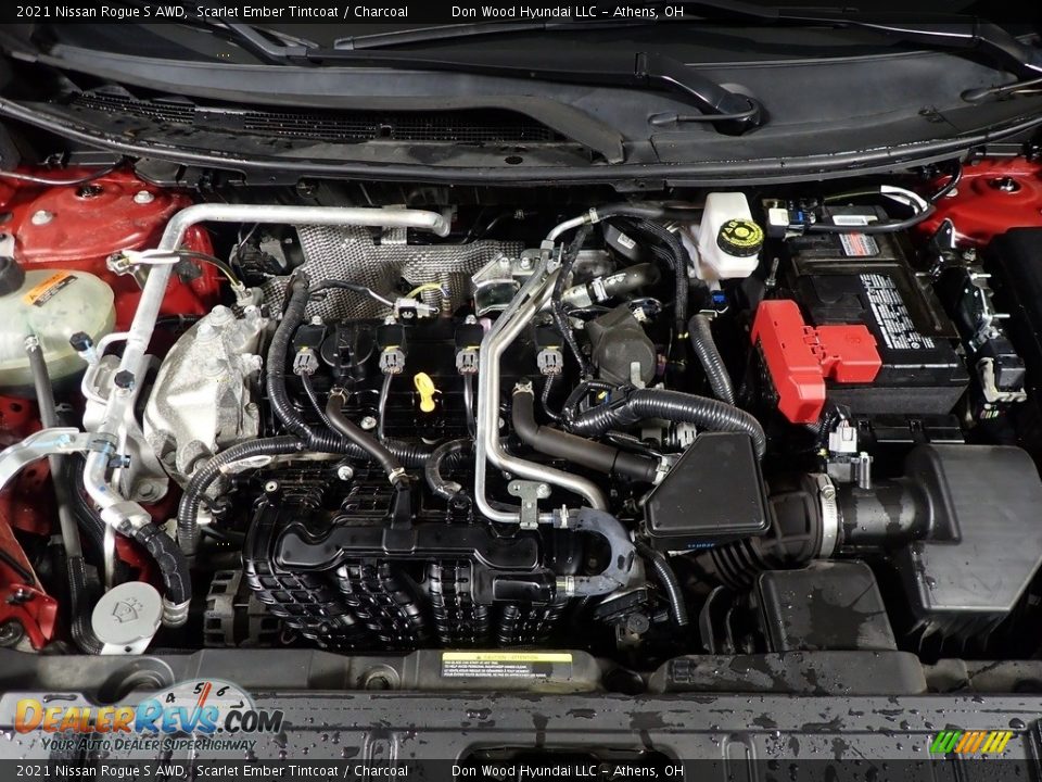 2021 Nissan Rogue S AWD Scarlet Ember Tintcoat / Charcoal Photo #7