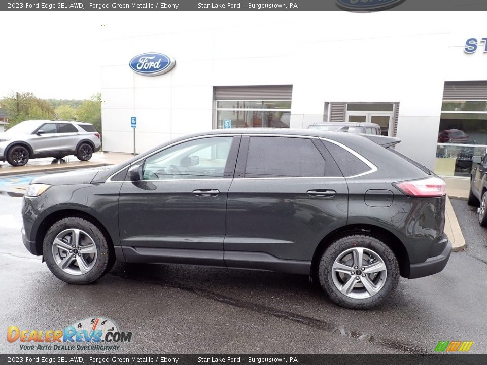 2023 Ford Edge SEL AWD Forged Green Metallic / Ebony Photo #2