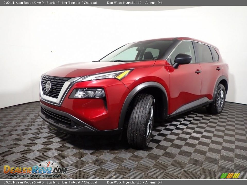 2021 Nissan Rogue S AWD Scarlet Ember Tintcoat / Charcoal Photo #8