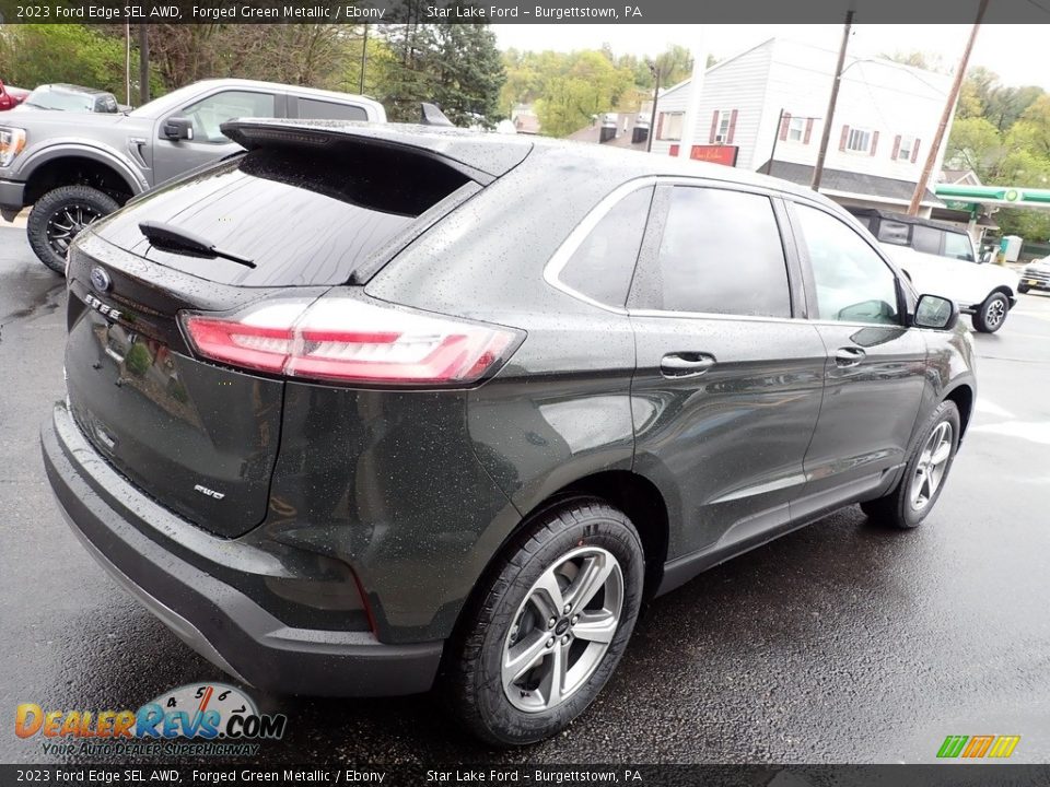 2023 Ford Edge SEL AWD Forged Green Metallic / Ebony Photo #5